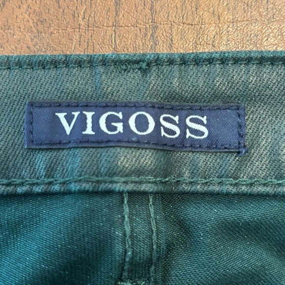 Vigoss Dark Green Coated The Jagger Skinny Jeans Size 29 - Picture 4 of 7